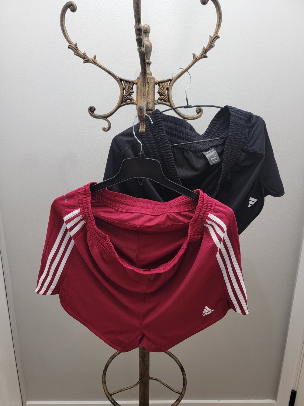 2 adidas Women’s Shorts with White 3-Stripes